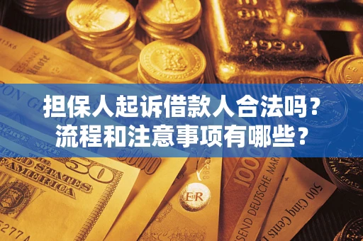 武汉担保人起诉借款人合法吗？流程和注意事项有哪些？