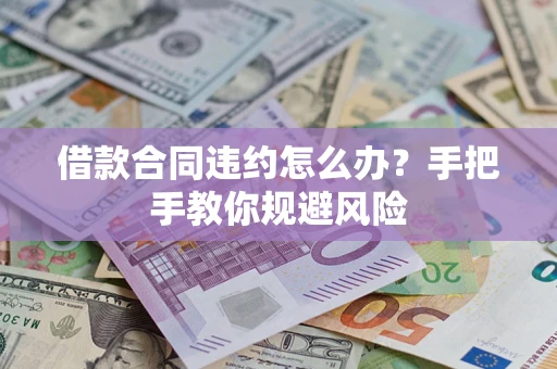 武汉借款合同违约怎么办？手把手教你规避风险