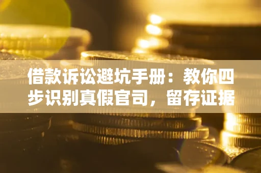 武汉借款诉讼避坑手册：教你四步识别真假官司，留存证据不踩雷