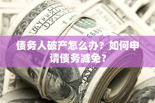 武汉债务人破产怎么办？如何申请债务减免？