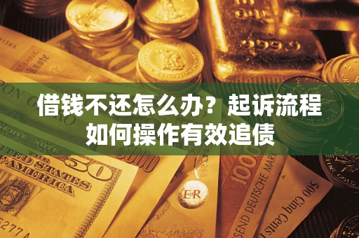 武汉借钱不还怎么办？起诉流程如何操作有效追债