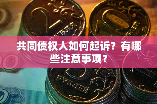 武汉共同债权人如何起诉？有哪些注意事项？