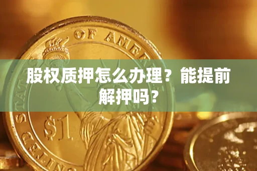 武汉股权质押怎么办理？能提前解押吗？