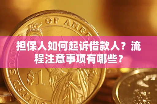 武汉担保人如何起诉借款人？流程注意事项有哪些？
